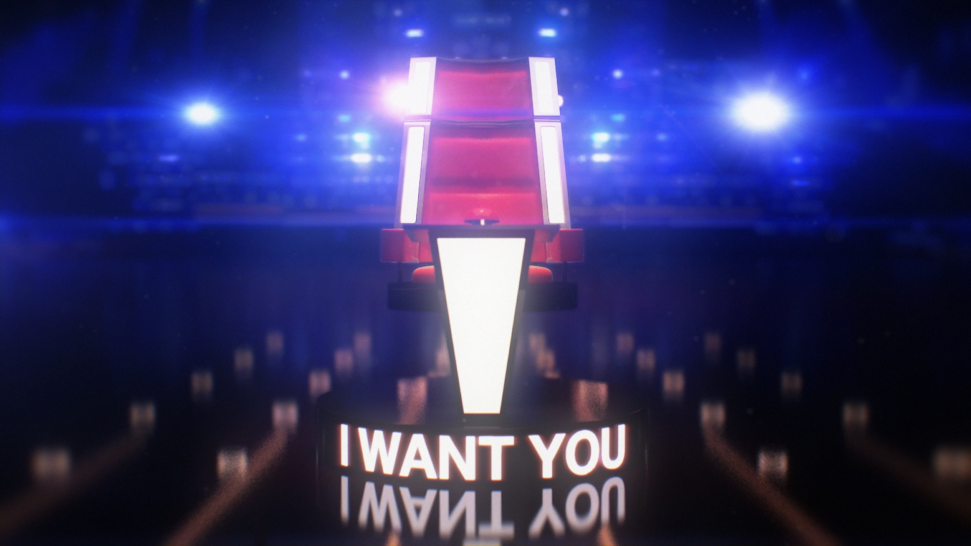The Voice — fragmented chair elements mid-implosion